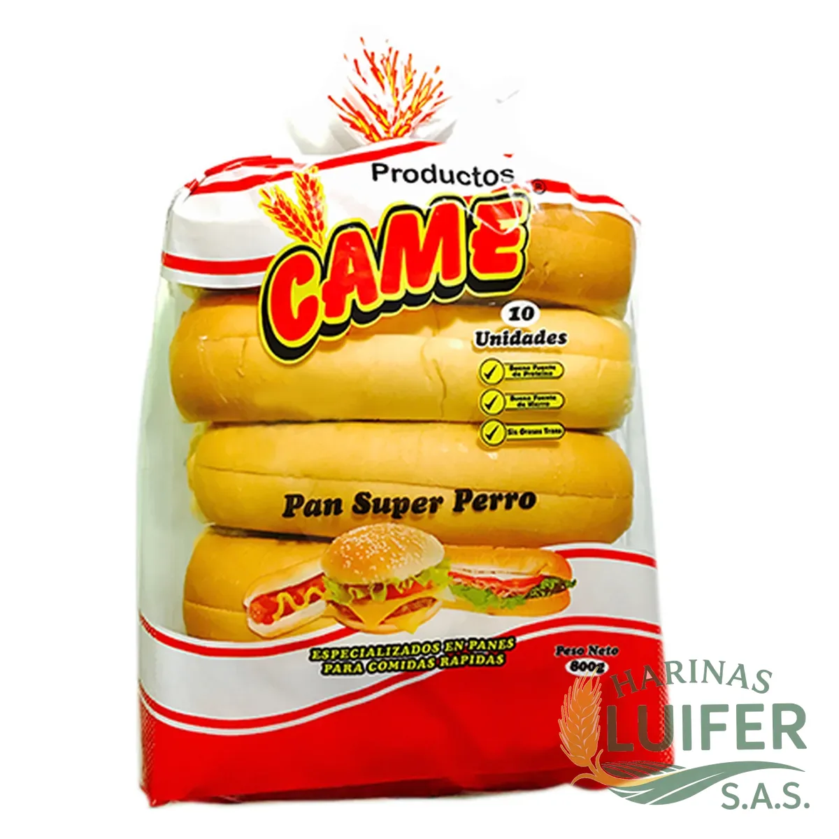 Pan Perro Came X 10