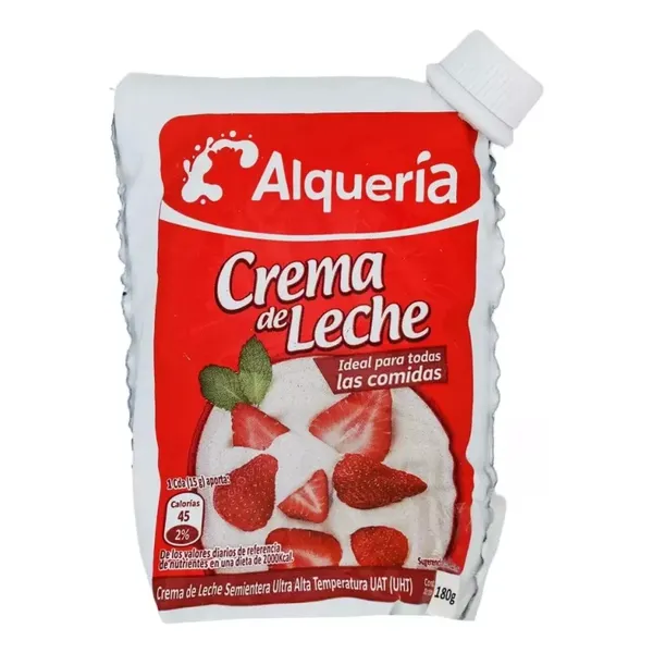 Crema Leche Alqueria X 180 gr