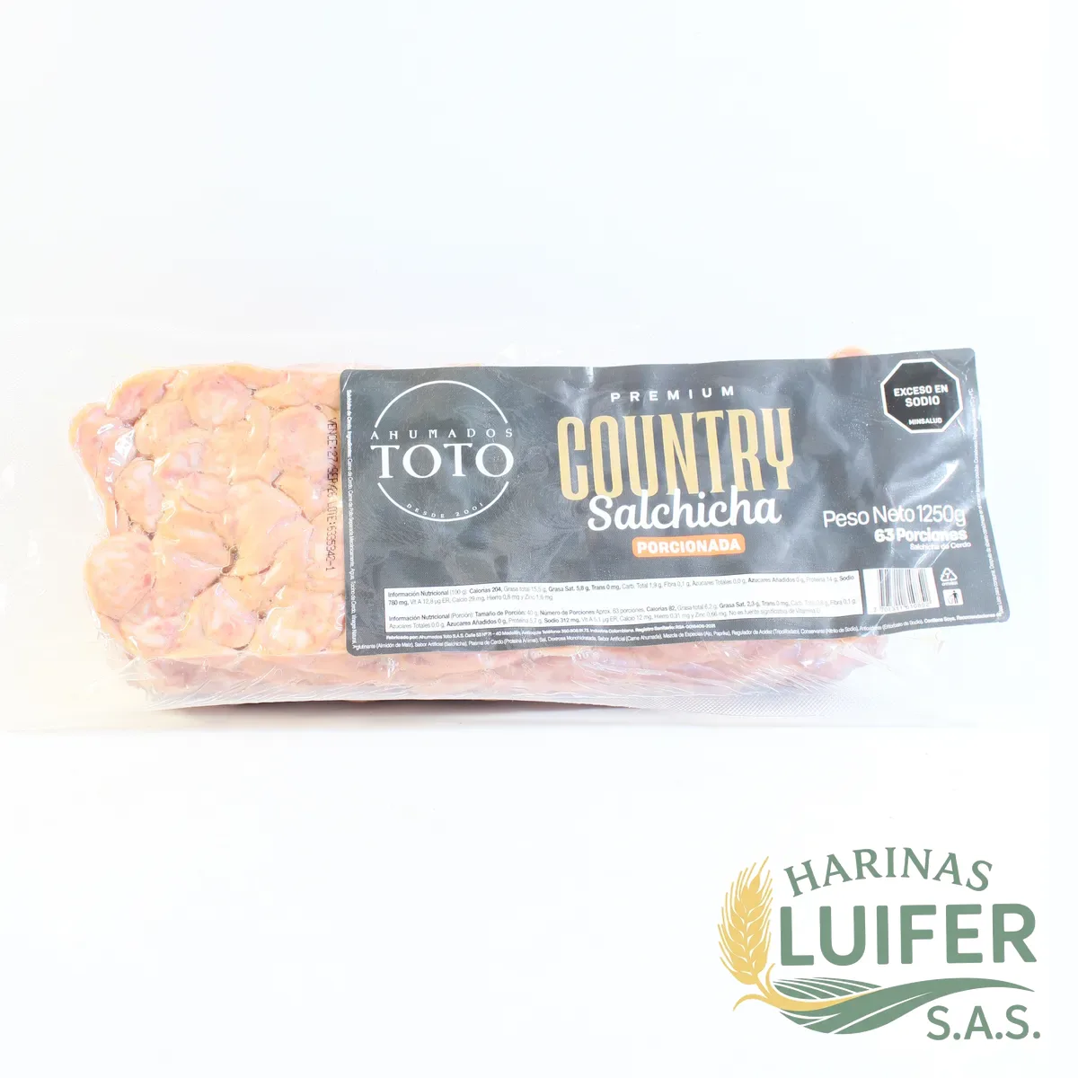 Salchicha Country Porcionada 1200g