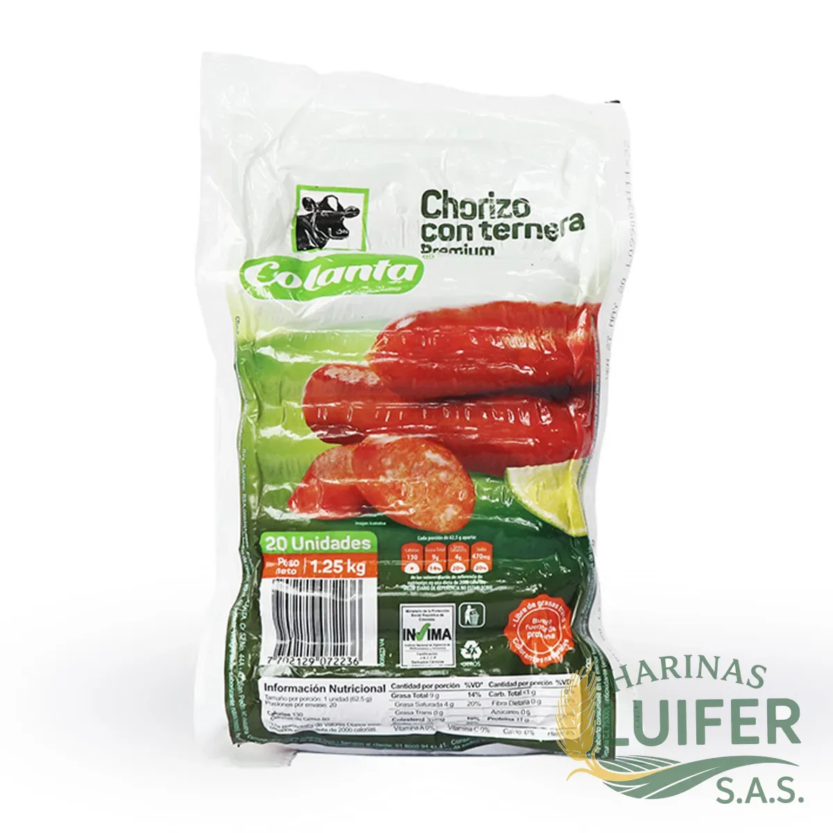 Chorizo Ternera Colanta X 20