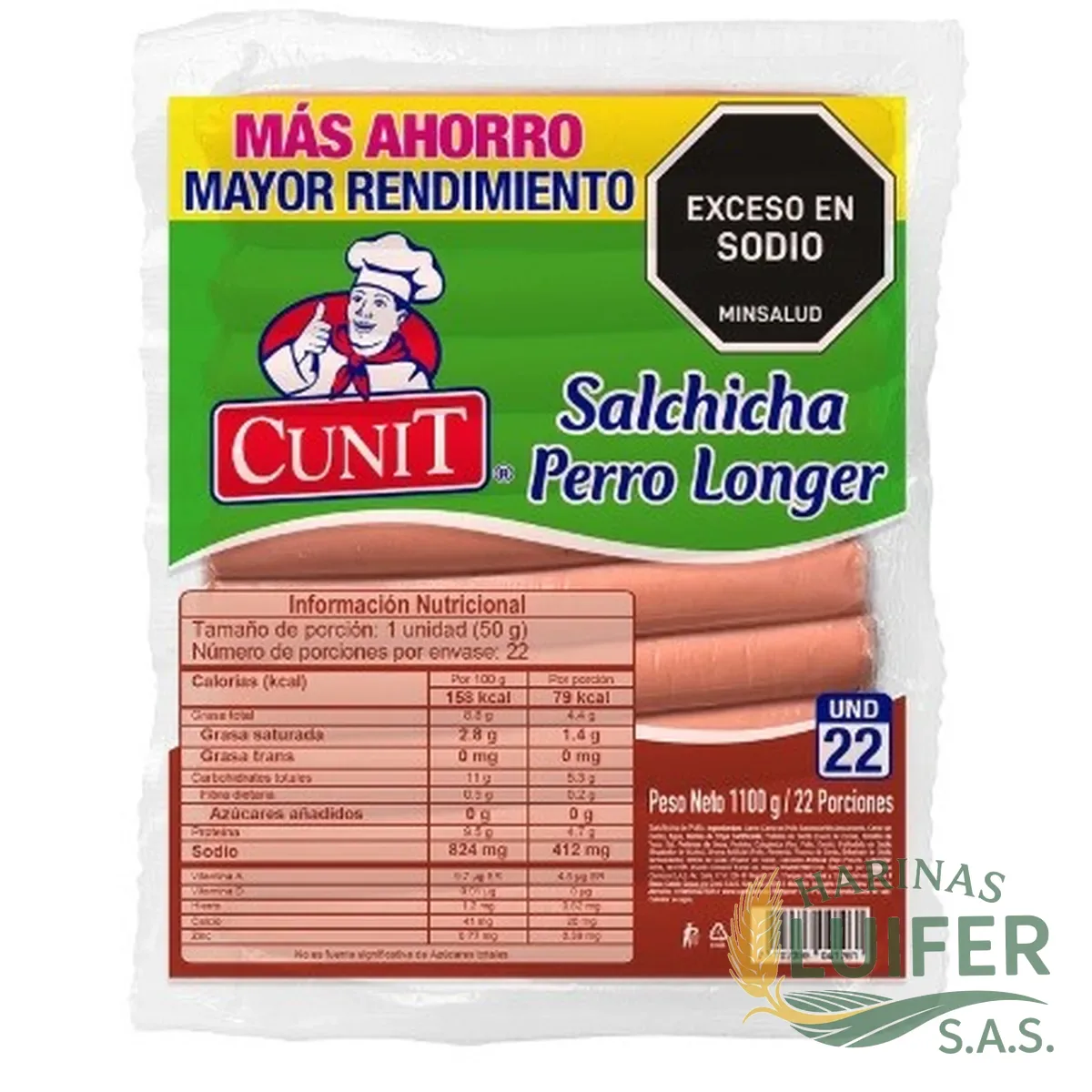 Salchicha Long Cunit X 22