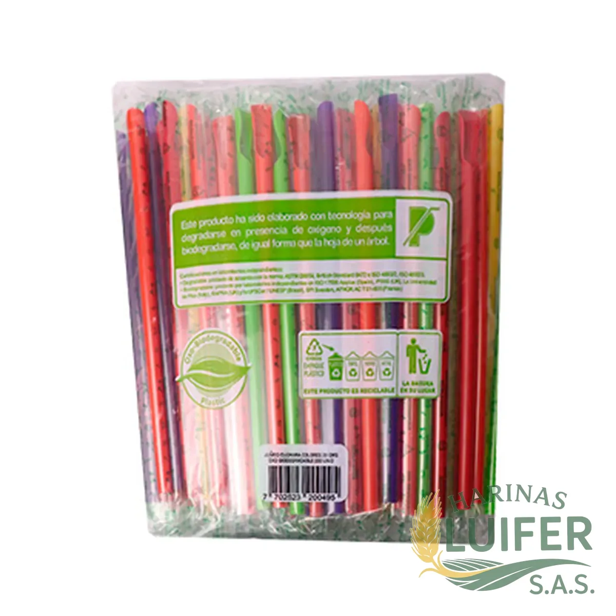 Pitillo Jumbo Cuchara X 200