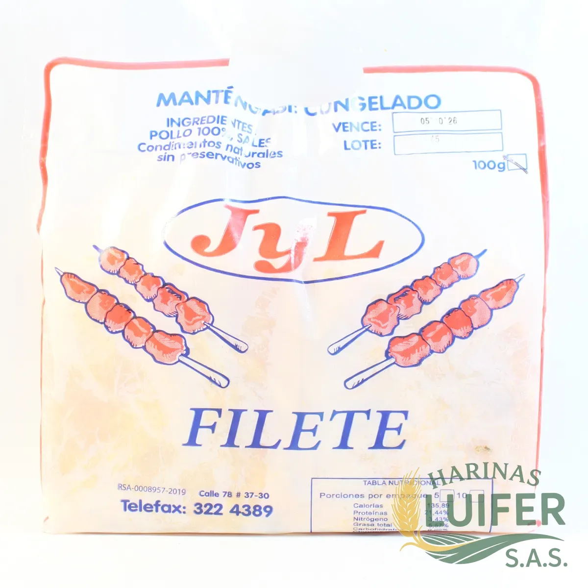 Filete Pechuga 100 gr X10