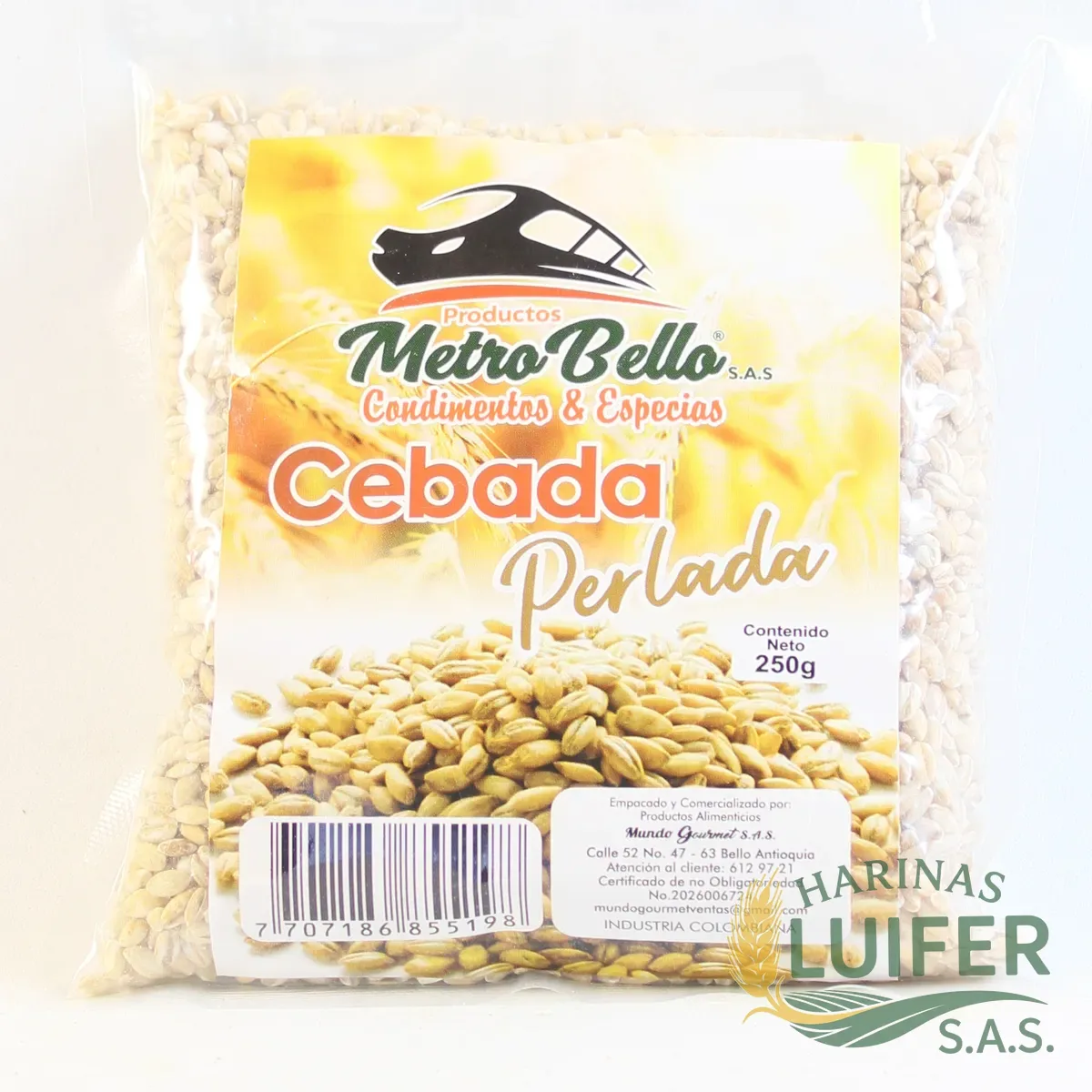 Cebada Perlada X 1/2 Lb