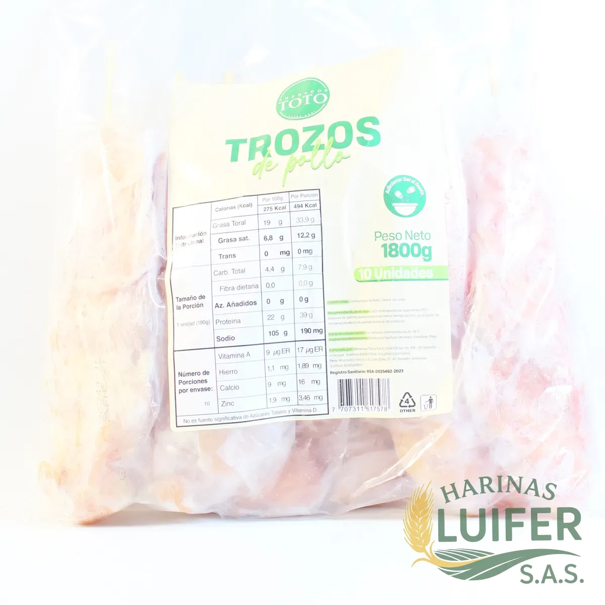 Trozos Contra 180 Toto