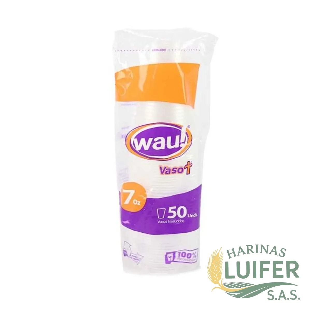 Vaso 7 onz Tran X 50