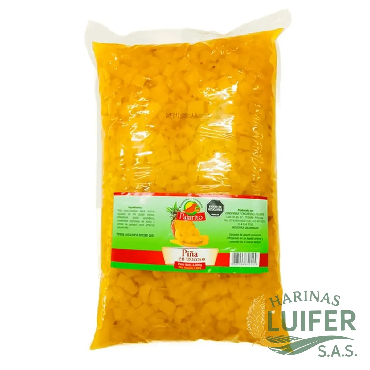 Piña Trozos X 4000 GR