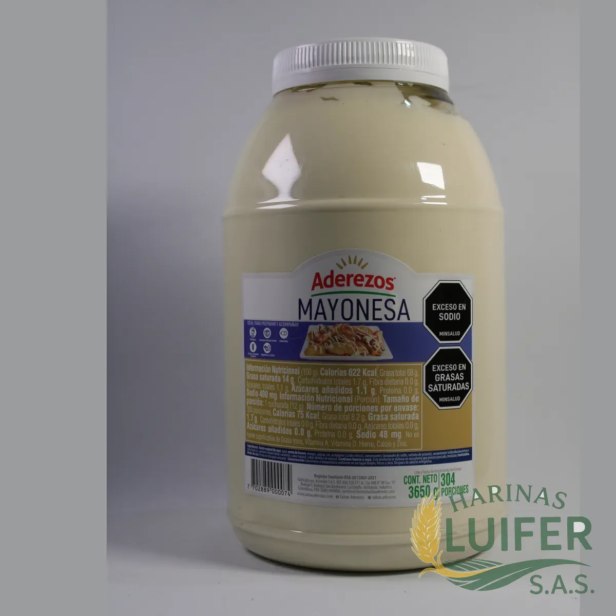 MAYONESA ADEREZOS X 3650G