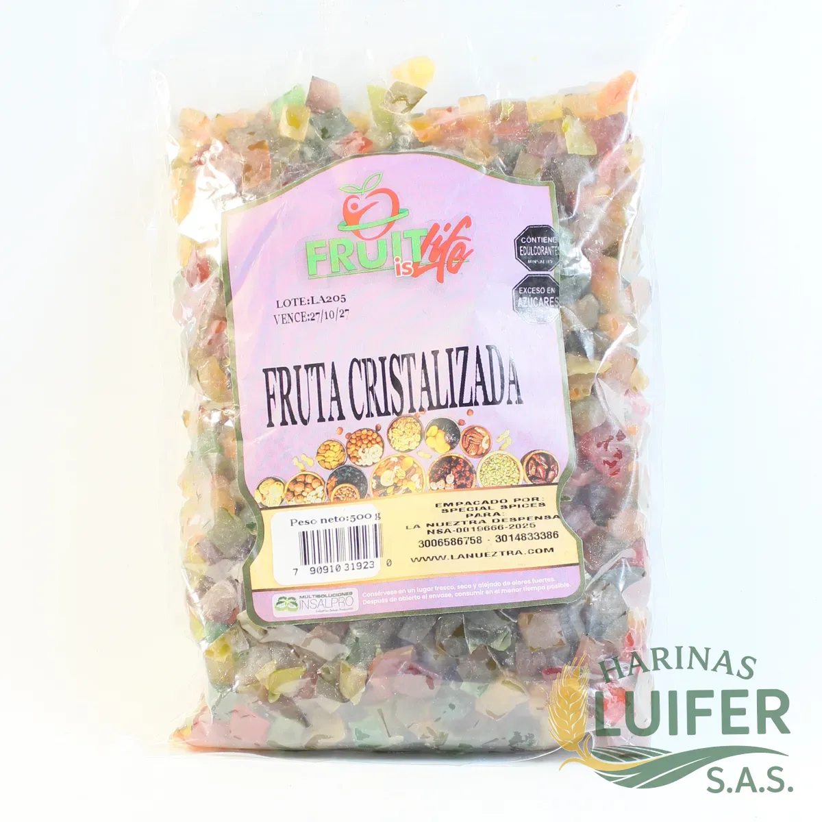 Fruta Cristalizada Lb