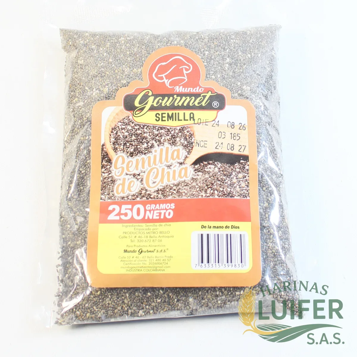Semilla de chia X 1/2 Lb