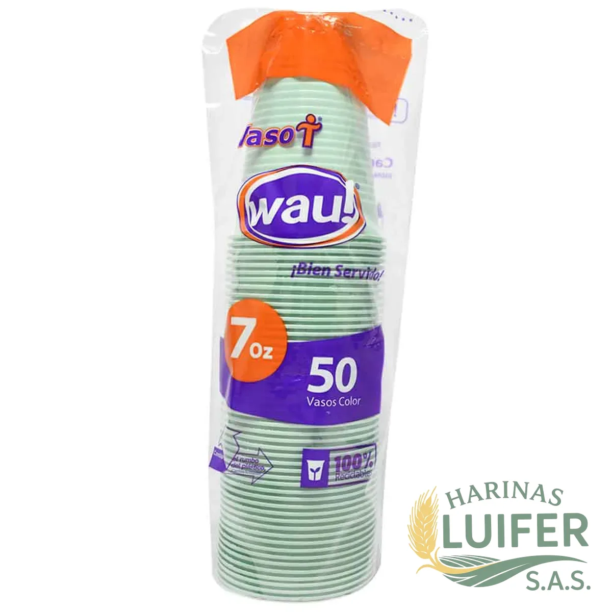 Vaso 7 onz Col X 50