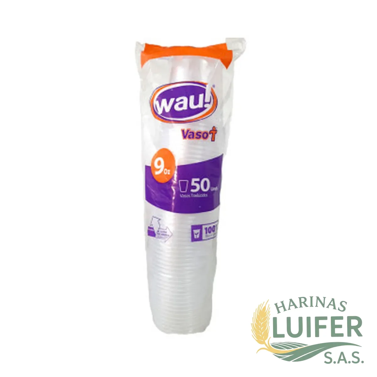 Vaso 9 onz Tran X 50