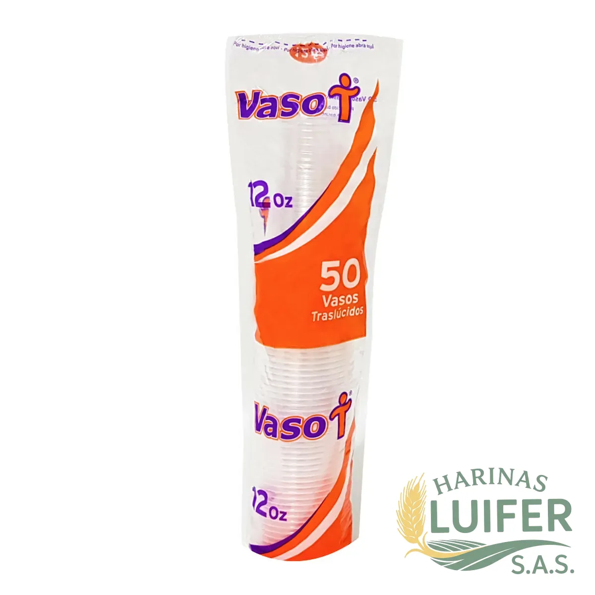 Vaso 12 onz Tran X 50