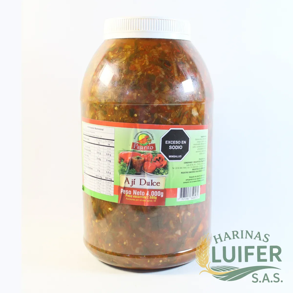 Aji Dulce Garrafa X 4000
