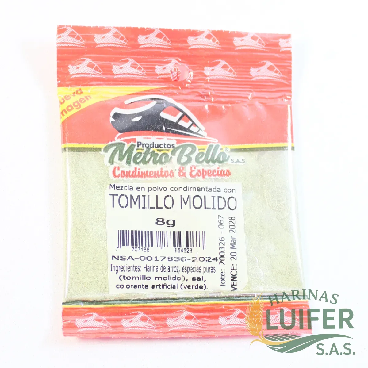 Tomillo Molido 8 GR