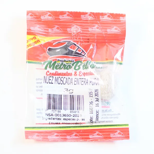Nuez Moscada Entero 3 GR