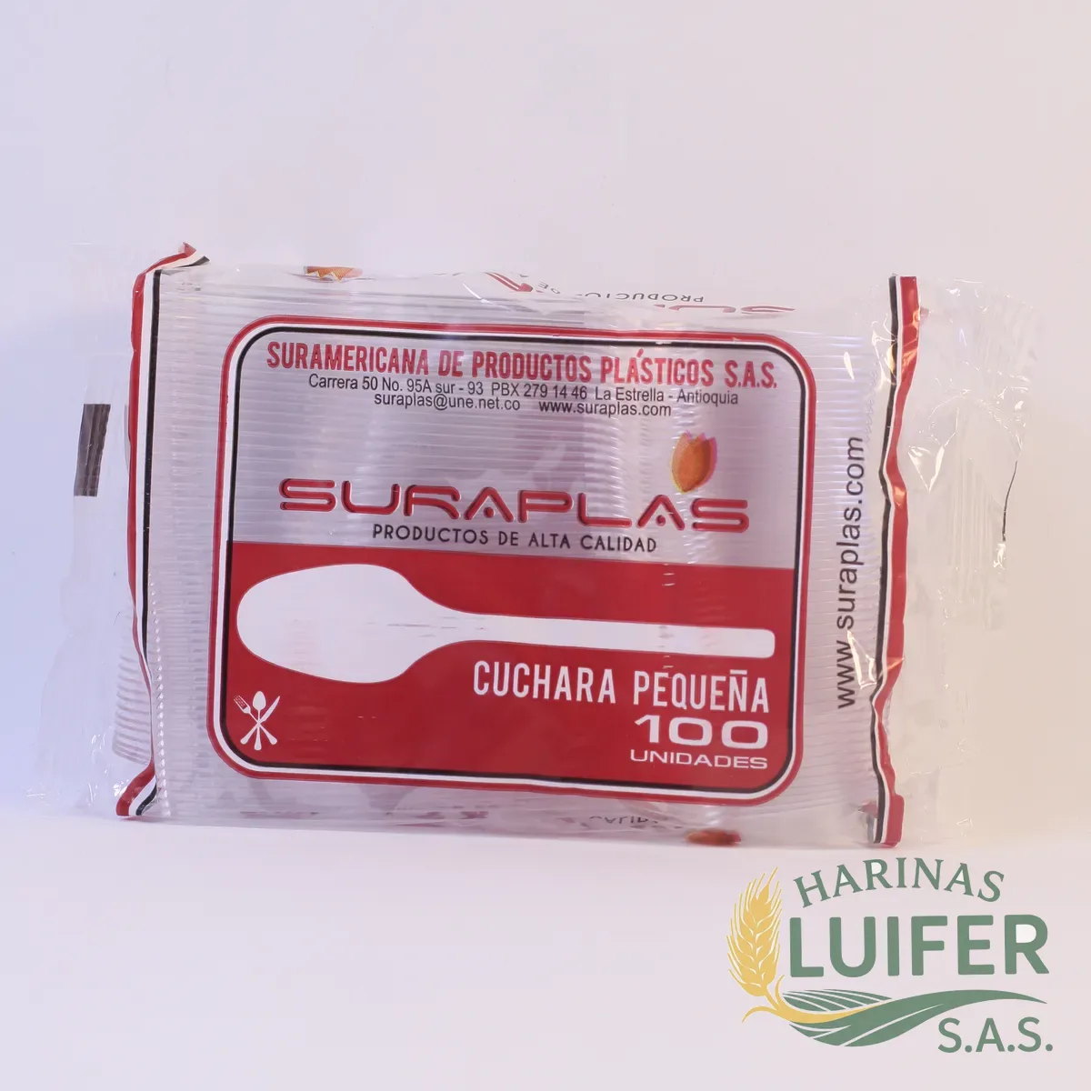 Cuchara Transparente Pequeña Suraplas X 100