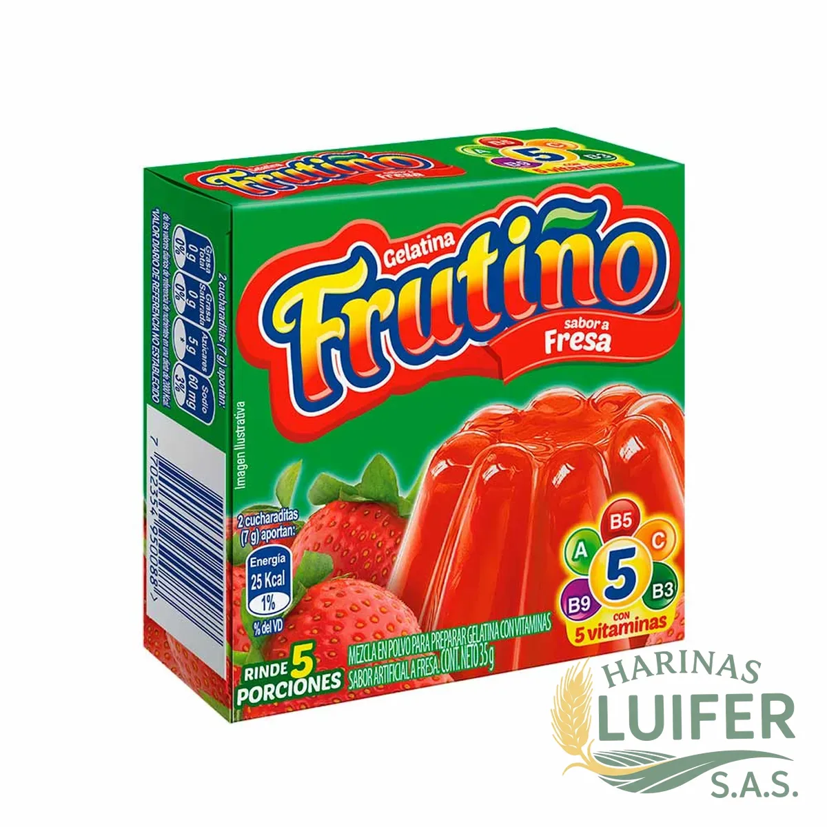 Gelantina Fresa X sobres