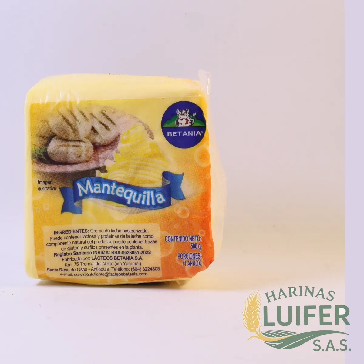 Mantequilla Betania x 500gr