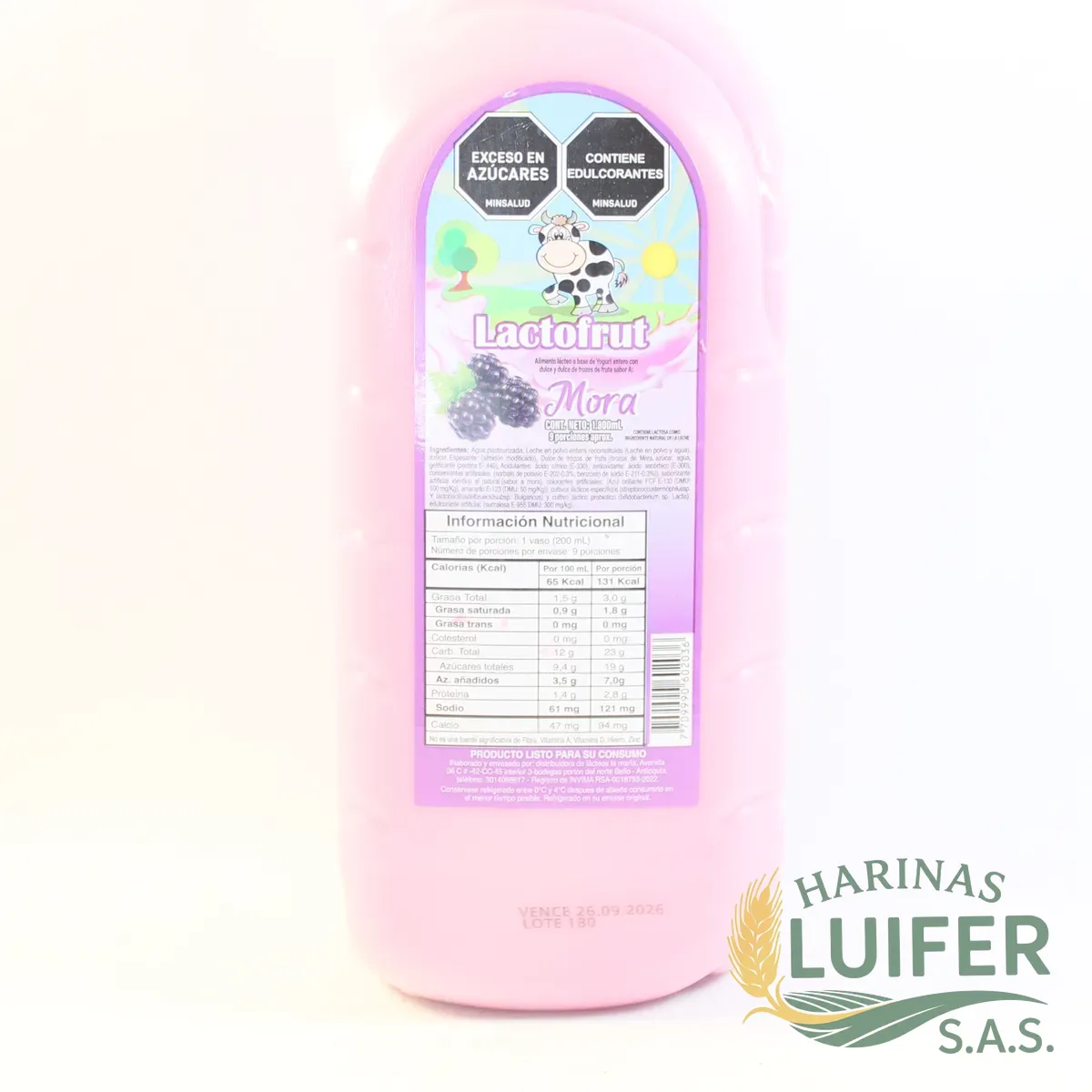 Yogurt Mora Garrafa